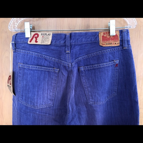 Vtg Replay Bootcut Distressed Jeans Italy NWTs - Picture 3 of 7